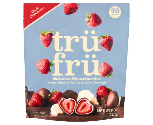 Tru Fru Nature's Frozen Fresh in White & Dark Chocolate, Strawberries (8 oz)