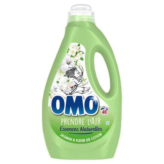 Omo - Lessive liquide jasmin et fleur de coton 40 lavages