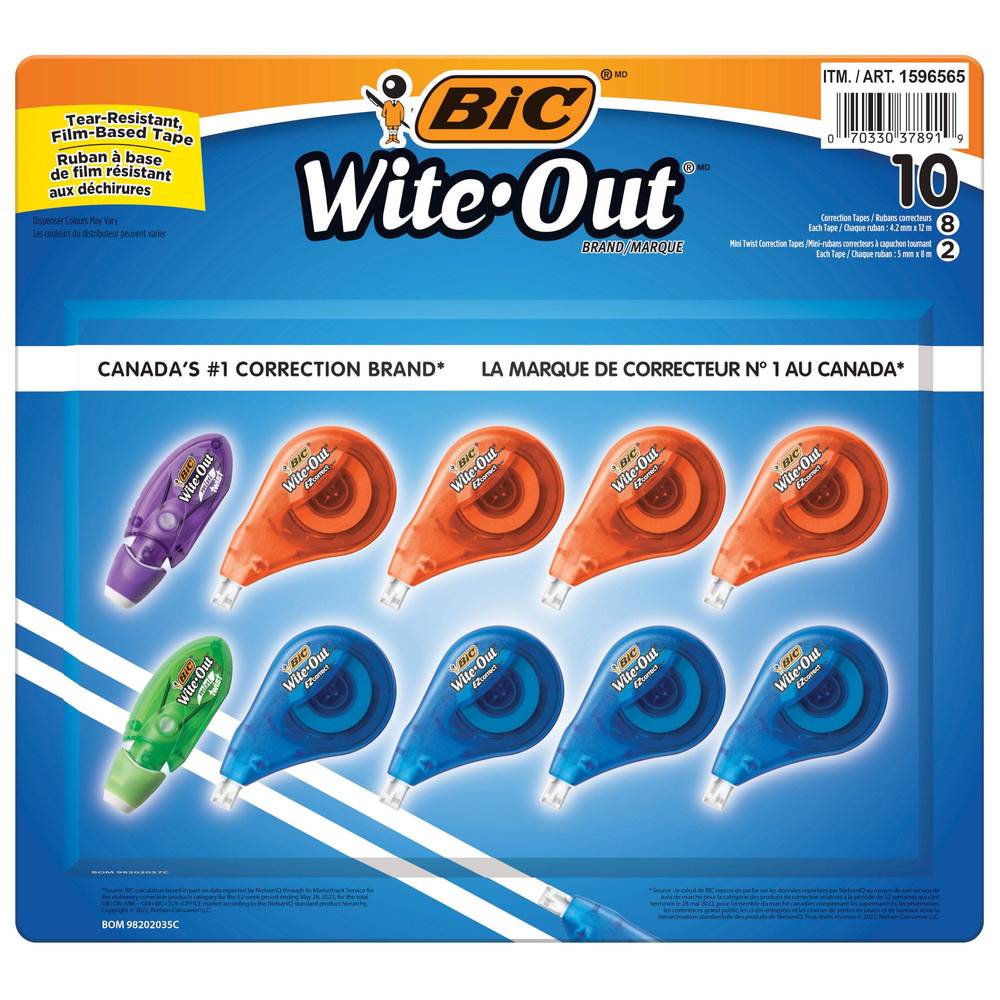 Bic Wite-Out, Pack Of 10