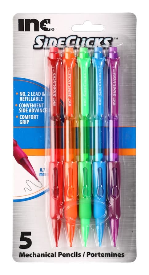 Sideclicks Mechanical Pencils, Assorted (5 ct)