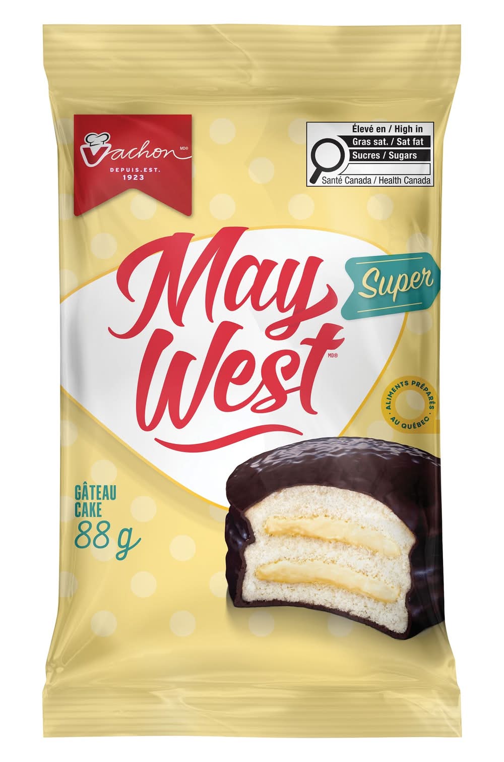Vachon gâteaux may west super (6unités, 528g) - super may west cakes (88 g)