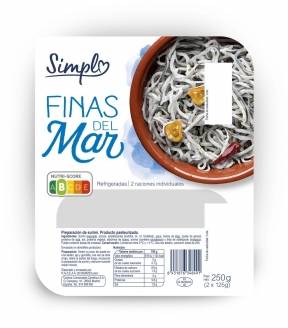 Finas del mar natural Carrefour Simply 250 g