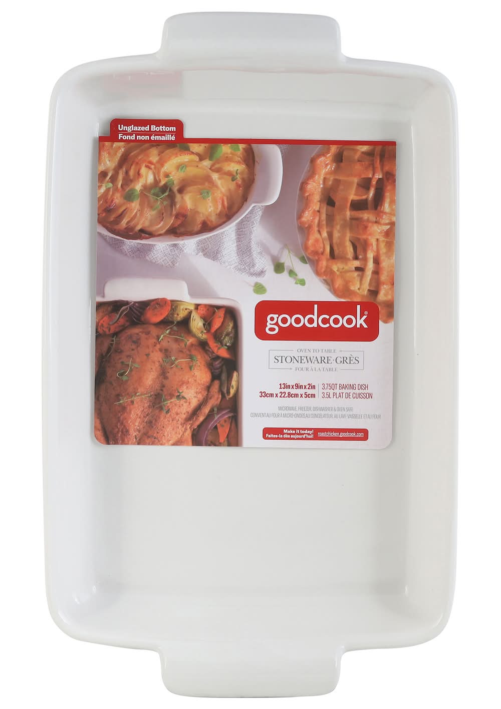 GoodCook Over To Table Stone Ware Baking Dish