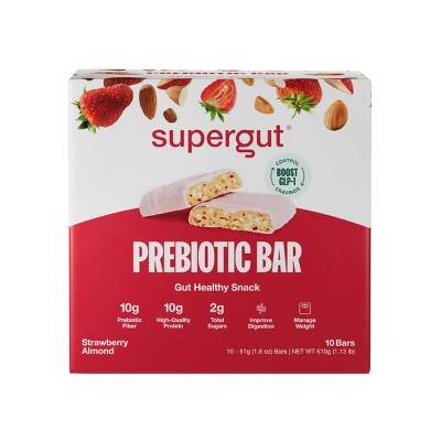 Target - Supergut Glp-1 Craving Control & Digestive Health Prebiotic Bars, Strawberry-Almond (17.9 oz, 10 ct) - Delivery in Under an Hour | Uber Eats Target - Supergut Glp-1 Craving Control & Digestive Health Prebiotic Bars, Strawberry-Almond (17.9 oz, 10 ct) - Delivery in Under an Hour | Uber Eats