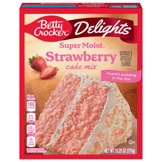 Betty Crocker Delights Supermoist Cake Mix (strawberry)