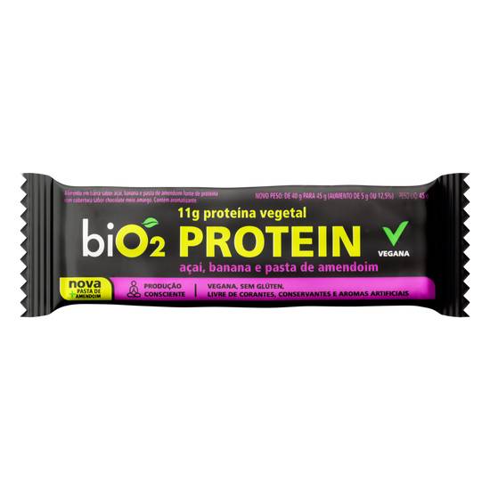 Bio2 barra de proteína açaí e banana (40g)