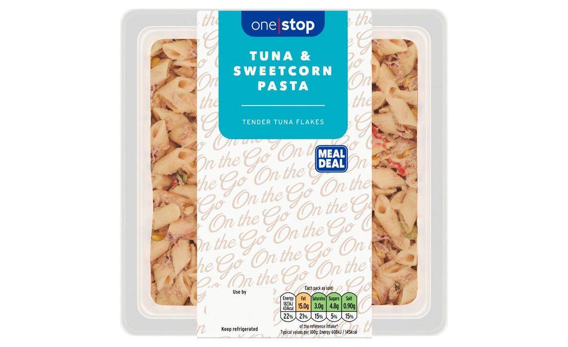 £4 Meal Deal: Tuna & Sweetcorn Pasta 300g + Drink + Snack