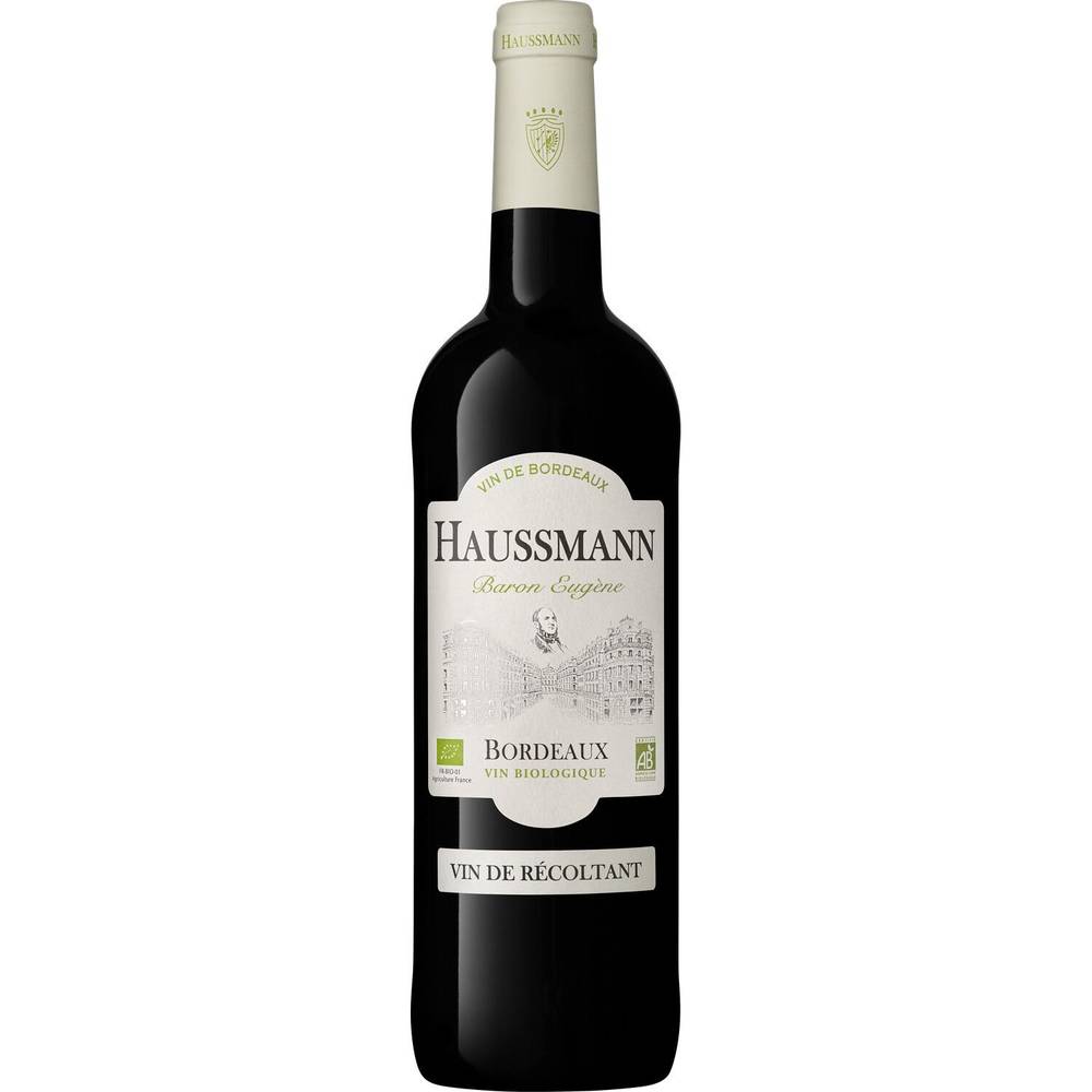 Haussmann - Vin rouge baron eugène bio (750 ml)