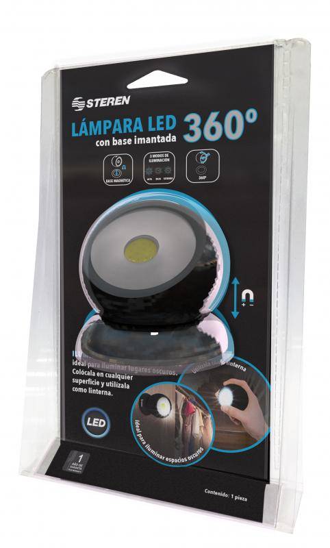 Steren lámpara led 360 base imantada (1 pieza)