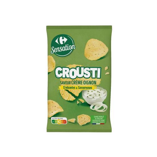 Carrefour Sensation - Chips crousti (crème oignon)