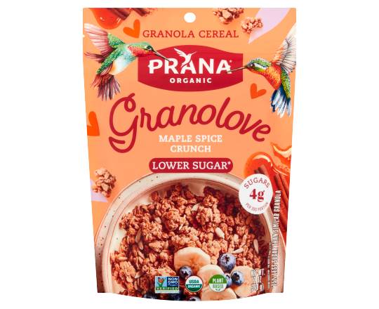 Prana Organic Granolove Granola Cereal, Maple Spice Crunch (12 oz)