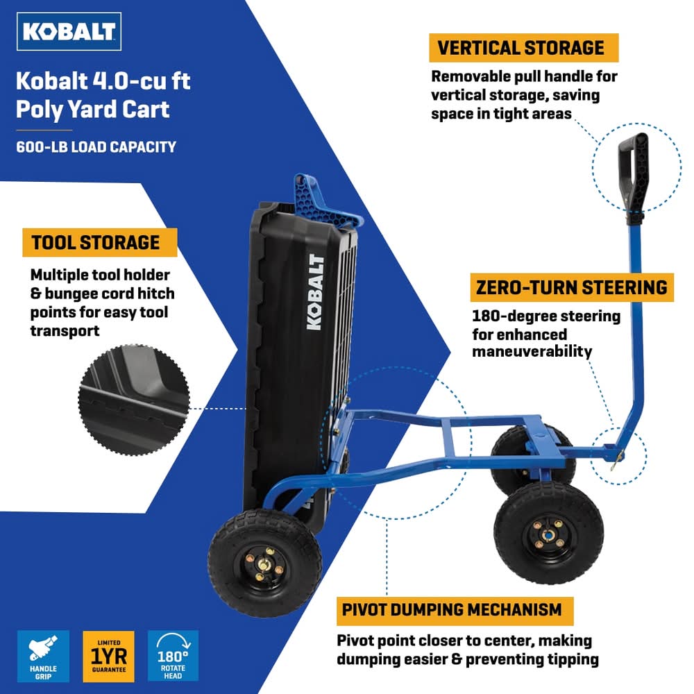 Kobalt Yard Cart - Thumbnail 4