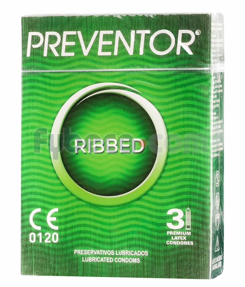 Preservativos Preventor Ribbed Caja X 3
