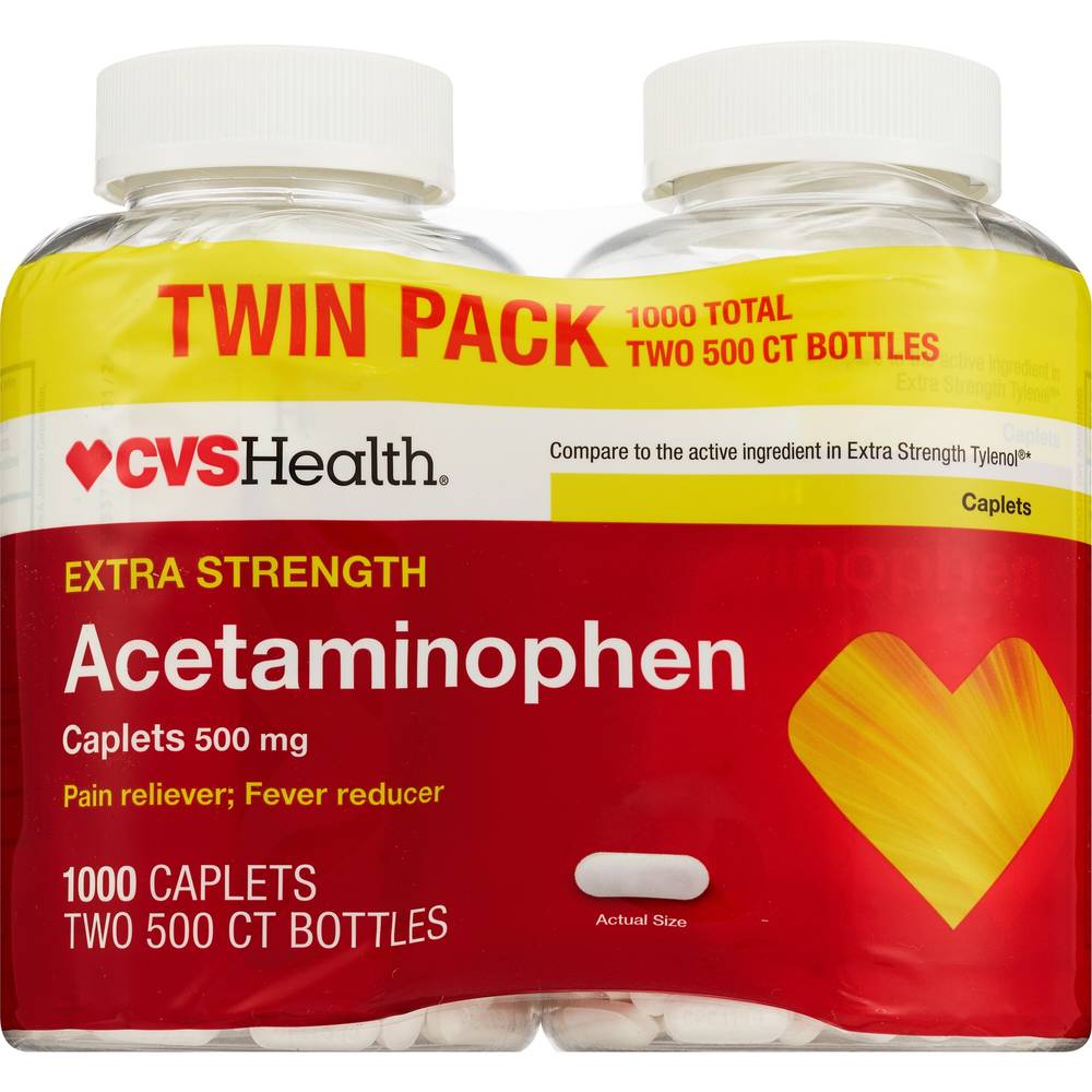 Cvs Health Extra Strength Acetaminophen Pain Relief 500mg Caplets