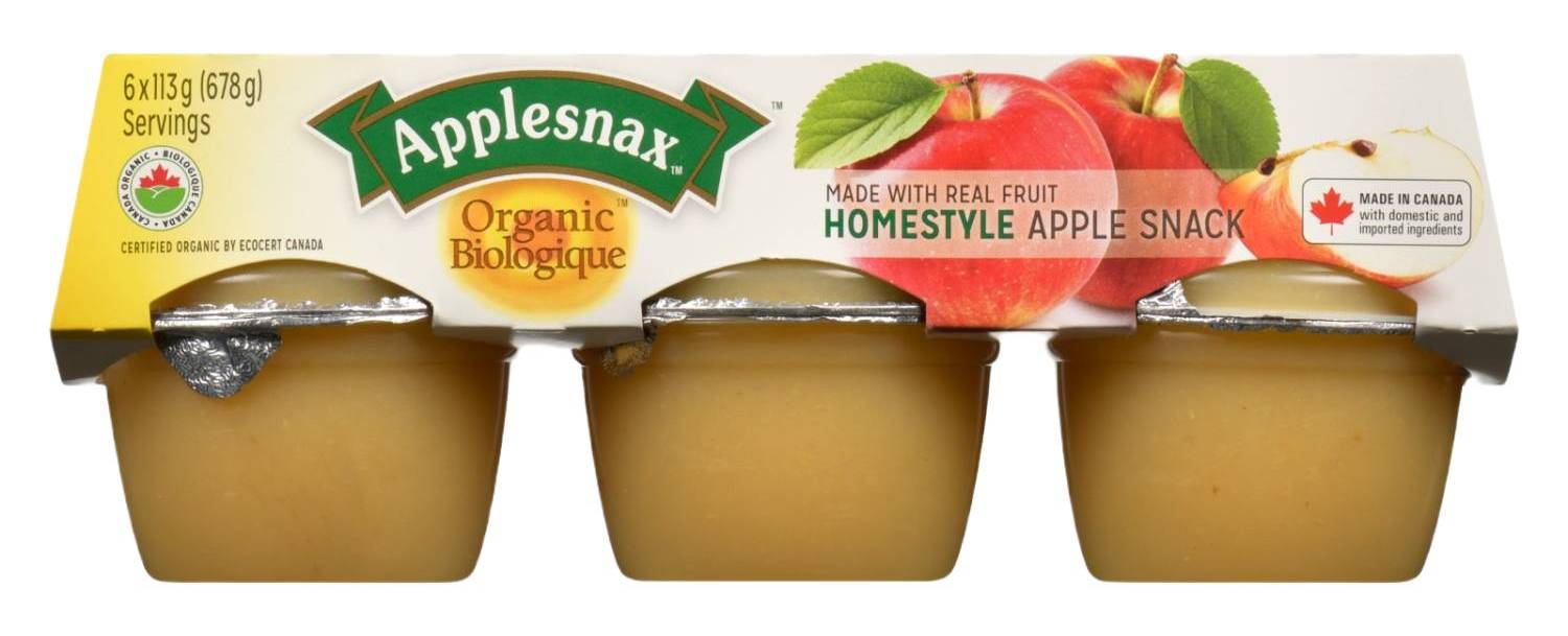 Applesnax Organic Homestyle Apple Snack (6 x 113 g)