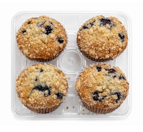 Fresh Baked Muffins, Blueberry, 4 Count
