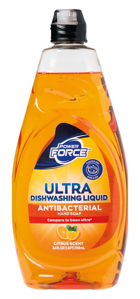 Power Force Ultra Antibacterial Dishwashing Liquid, Citrus (24 fl oz)