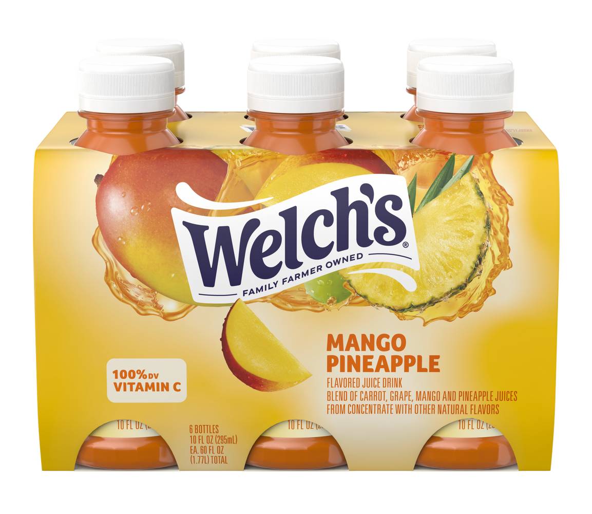 Welch's Flavored Juice Drink, Mango-Pineapple (60 fl oz, 6 ct)
