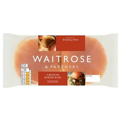 Waitrose & Partners Brioche Burger Buns