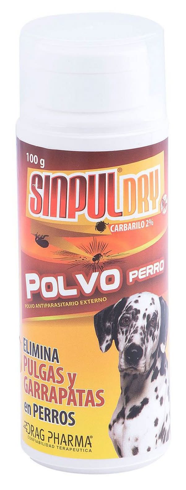 Drag Pharma · Polvo antiparasitario externo perros sinpuldry (100 g)