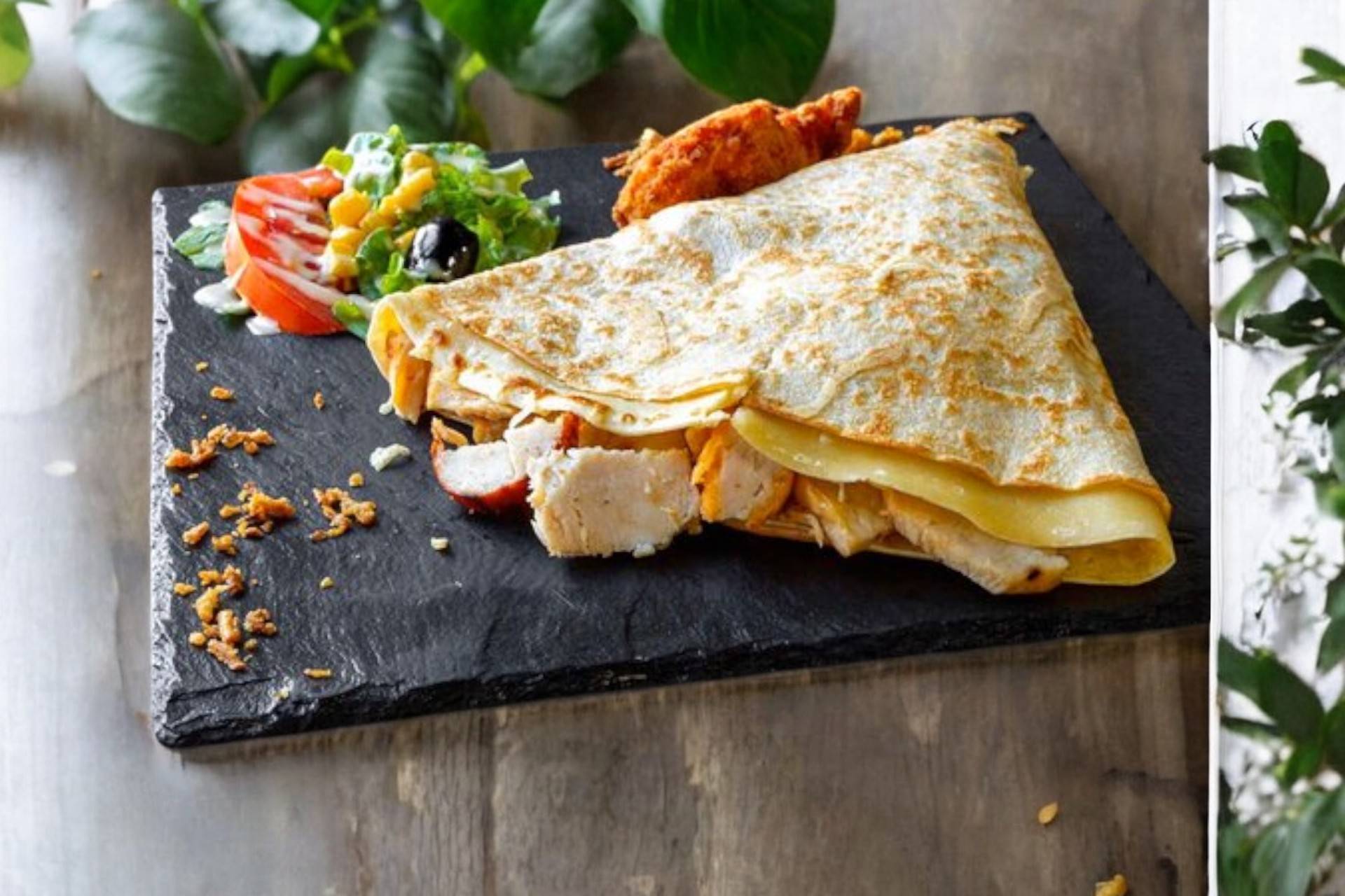 Crêpe fromage poulet émincé 🍗