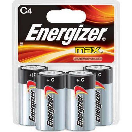 Energizer · Paquet de quatre piles C Energizer® MAX® (4 piles Energizer C) - Max C batteries (4 units)