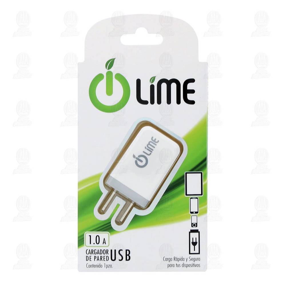 Lime · Cargador de pared usb