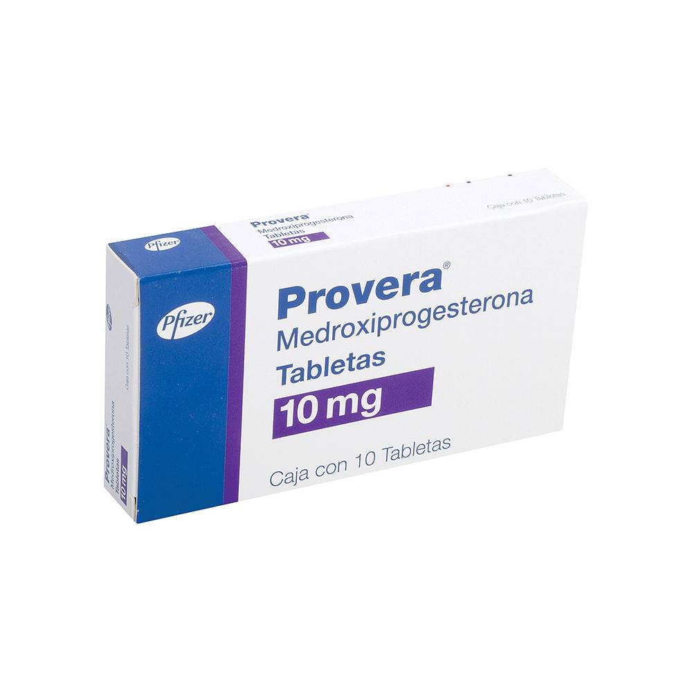 Pfizer provera medroxiprogesterona tabletas 10 mg (10 piezas)