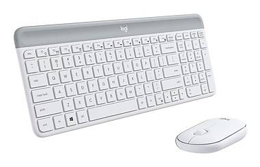 Logitech MK470 Slim Wireless Keyboard and Mouse Combo, Off-White (920-009443)