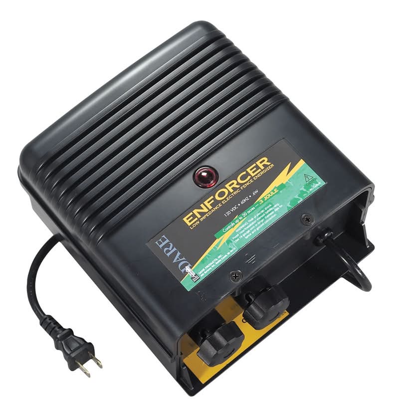 Dare Enforcer Series 110 V Electric-Powered Fence Energizer 100 Acre Black