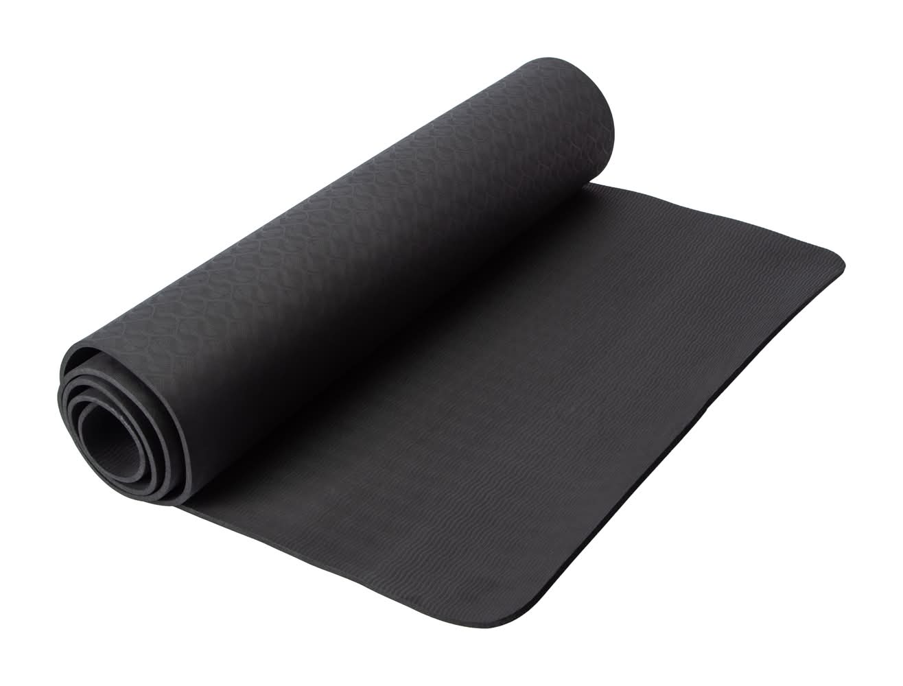 Series-8 Fitness Premium Yoga Mat, 24x68x0.196 in, Black