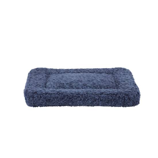 Top Paw® Cozy Plush Crate Mat (Color: Blue, Size: 18"L X 14"W)