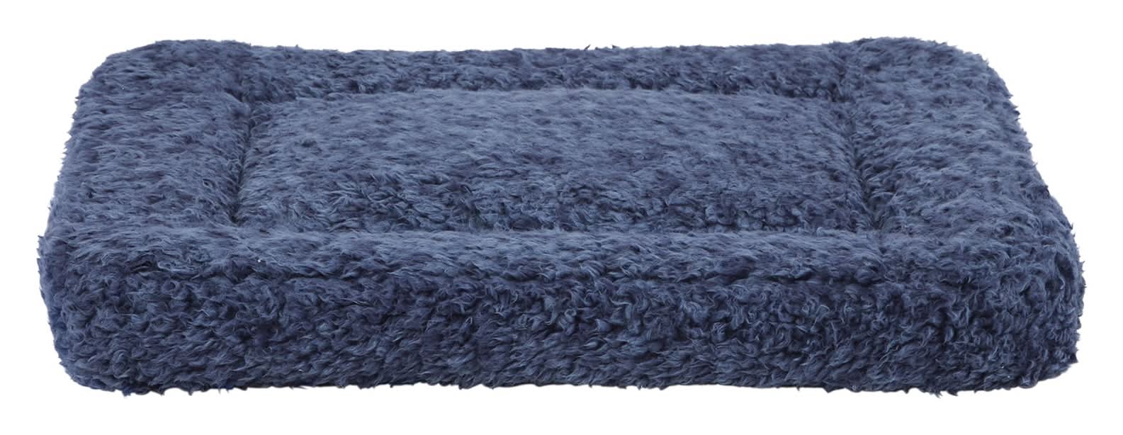 Top Paw® Cozy Plush Crate Mat (Color: Blue, Size: 18\"L X 14\"W)