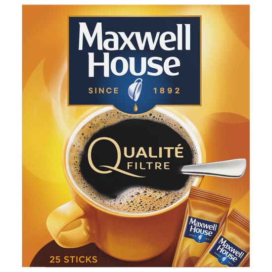 Maxwell House 25 sticks qualité filtre 45g