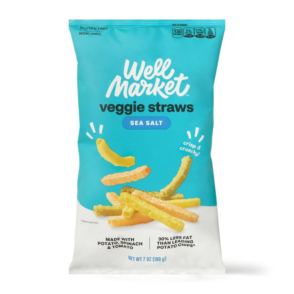 Well Market Veggie Straws Potato Chips (sea salt)