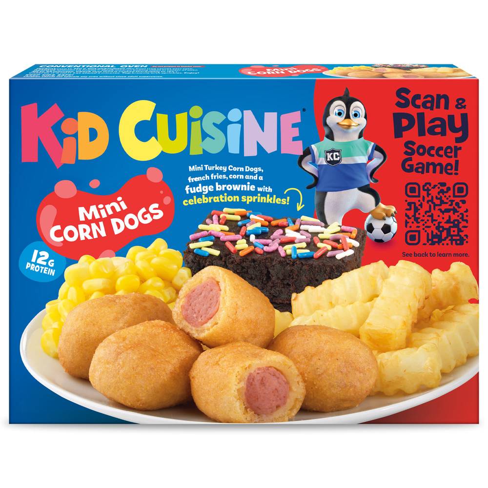 Kid Cuisine Carnival Mini Corn Dogs With French Fries Corn and Fudge Brownie (8.8 oz)