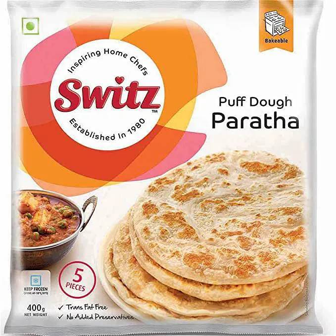 Switz Plain Paratha (400 g, 5 ct)