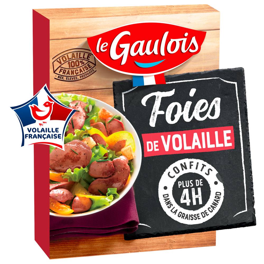 Le Gaulois - Foies de volaille cuisines en confit (300g)