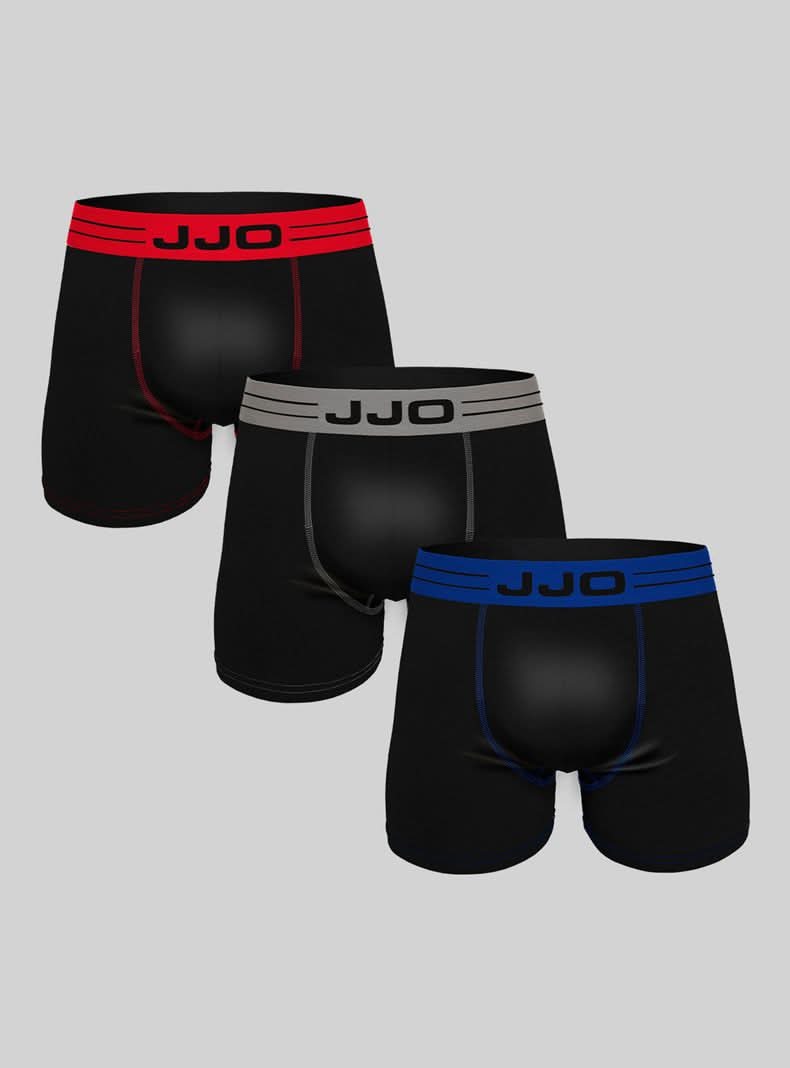 Jjo Pack 3 Bóxer Microfibra negro m