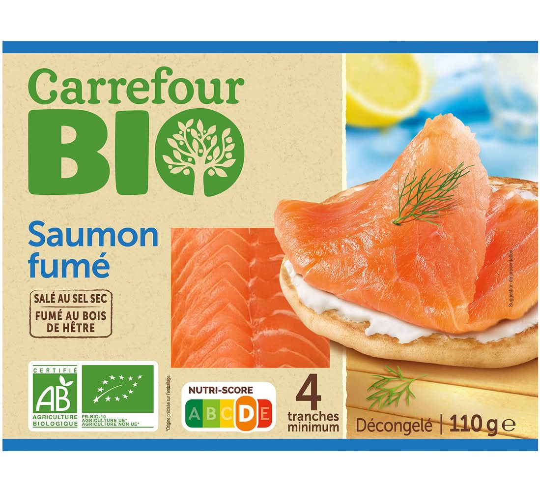 Saumon Fumé CARREFOUR BIO - 110 g