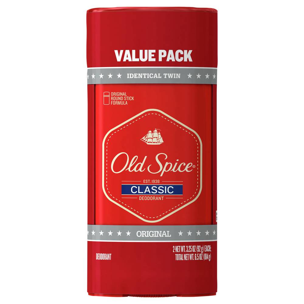 Old Spice Classic Original Deodorant (3.25 oz twin)