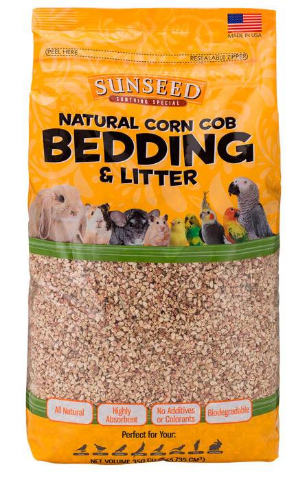 Sunseed Natural Corn Cob Bedding & Litter 350cu in