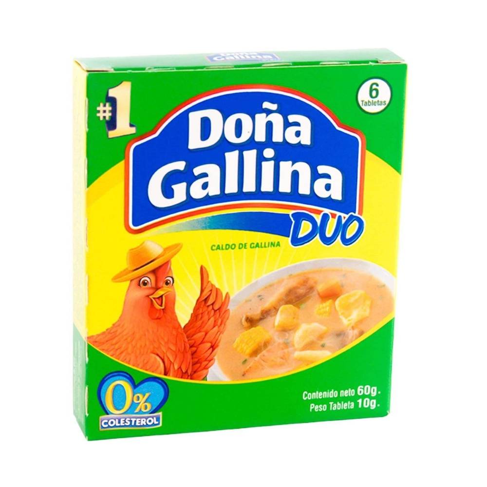Sopita Caldo de Pollo Doña Gallina Duo 6 uds