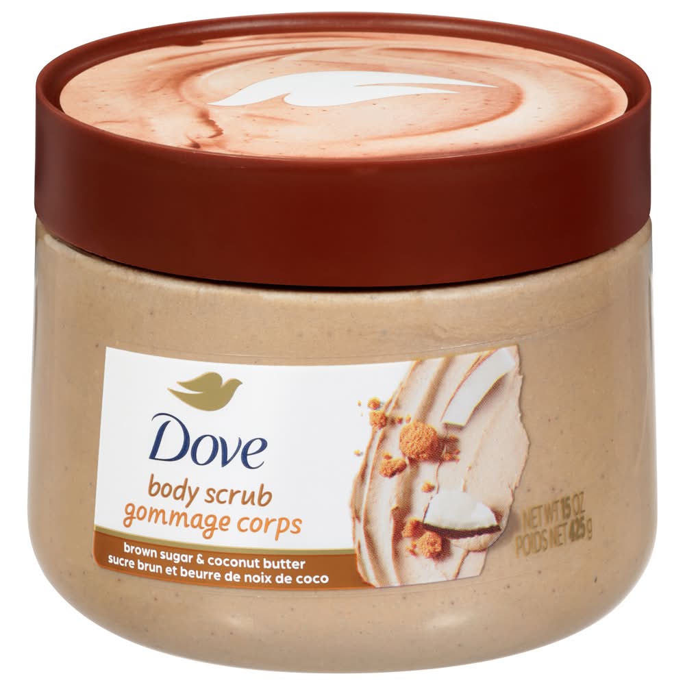 Dove Exfoliating Body Scrub, Brown Sugar & Coconut Butter (15 oz)