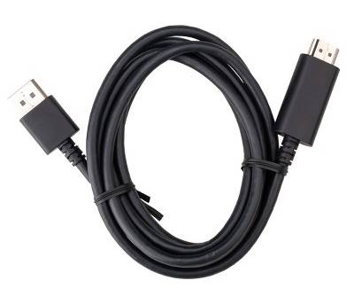 Dealworthy Display Port To Hdmi Cable, 6 in, Black