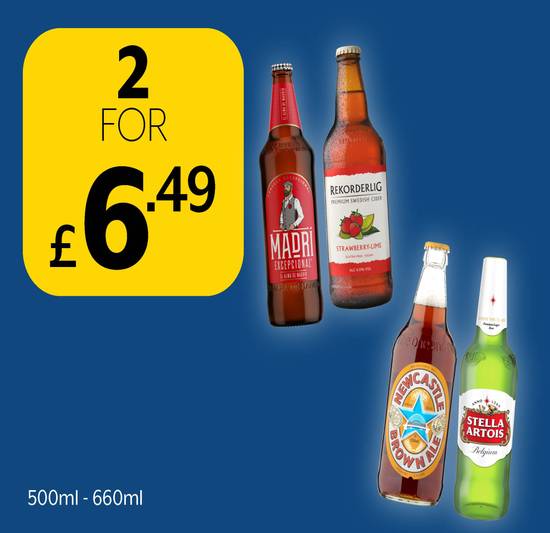 Beer&Cider 2 for £6.49