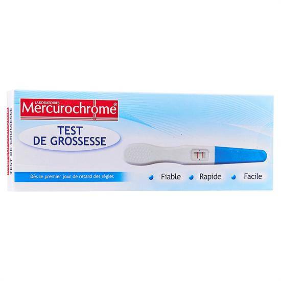 Test de grossesse LABORATOIRES MERCUROCHROME - la boîte d'1test