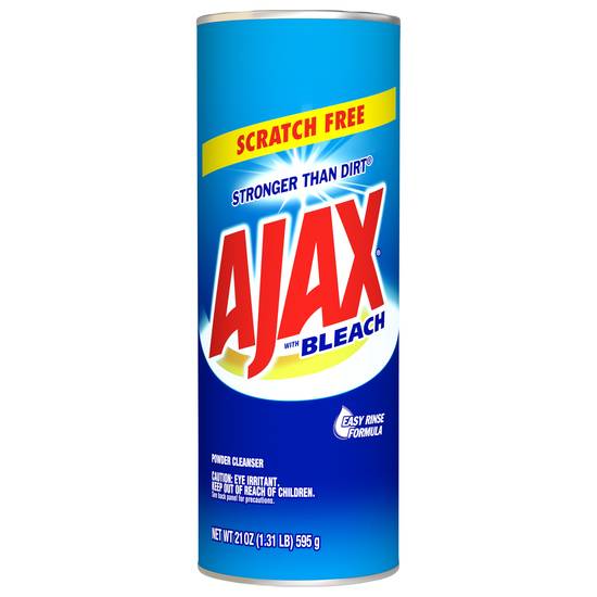 Ajax Strogner Than Dirt Scratch Free Powder Cleanser With Bleach
