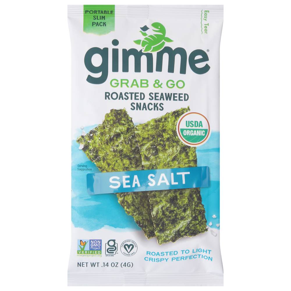 Gimme Seaweed Snack Roasted Sea Salt (0.14 oz)