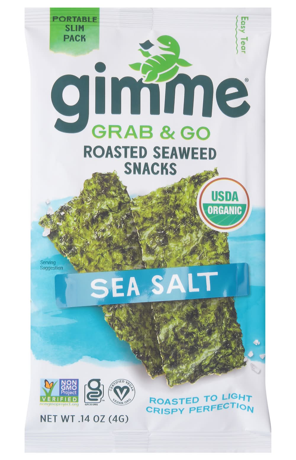 Gimme Grab & Go Roasted Sea Salt Seaweed Snack (0.14 oz)